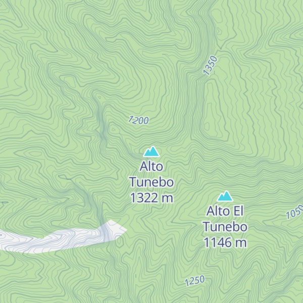 Map of Alto Tunebo