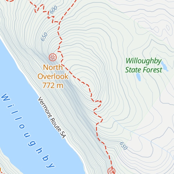 Map of Mount Pisgah