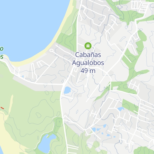 Map of Cabañas Grulla