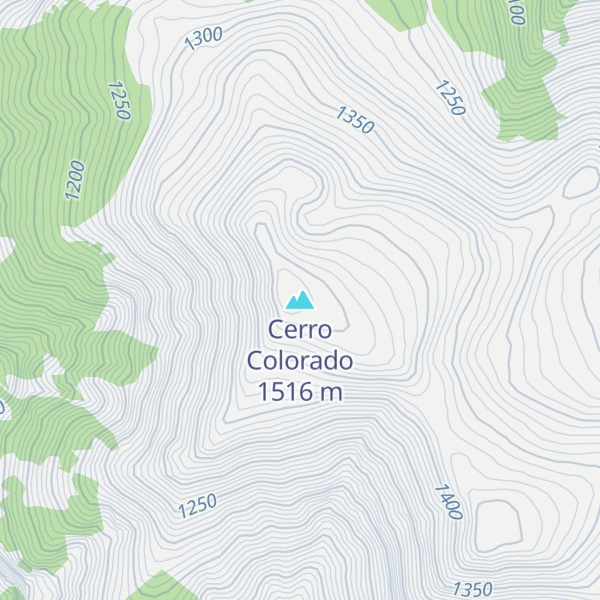 Map of Cerro Colorado