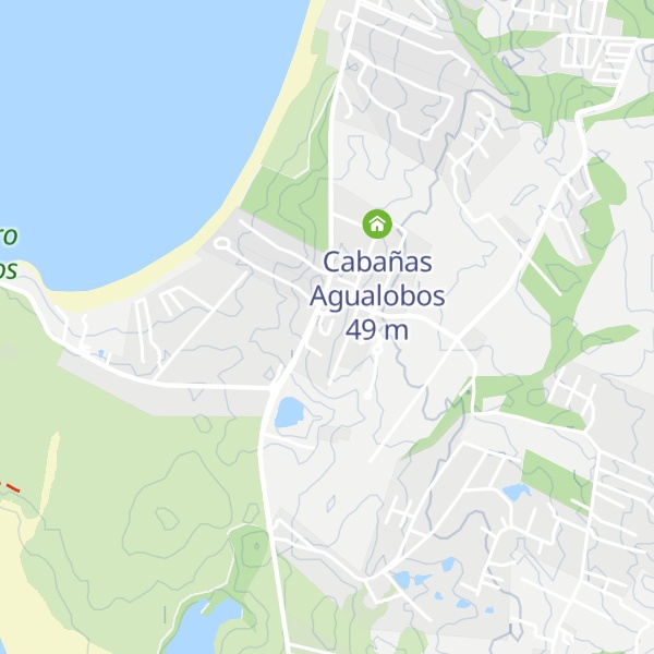 Map of Cabañas Tinajas de Mar