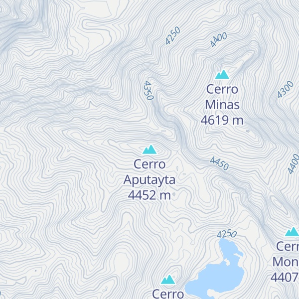 Map of Cerro Aputayta