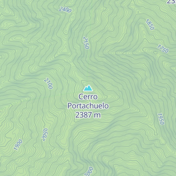 Map of Cerro Portachuelo