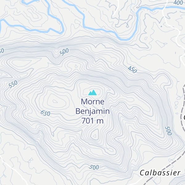 Map of Morne Benjamin