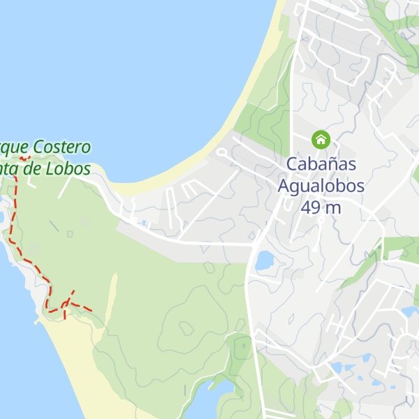 Map of Cabañas Cantomar