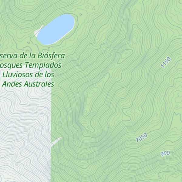 Map of Cerro Paillahuinte