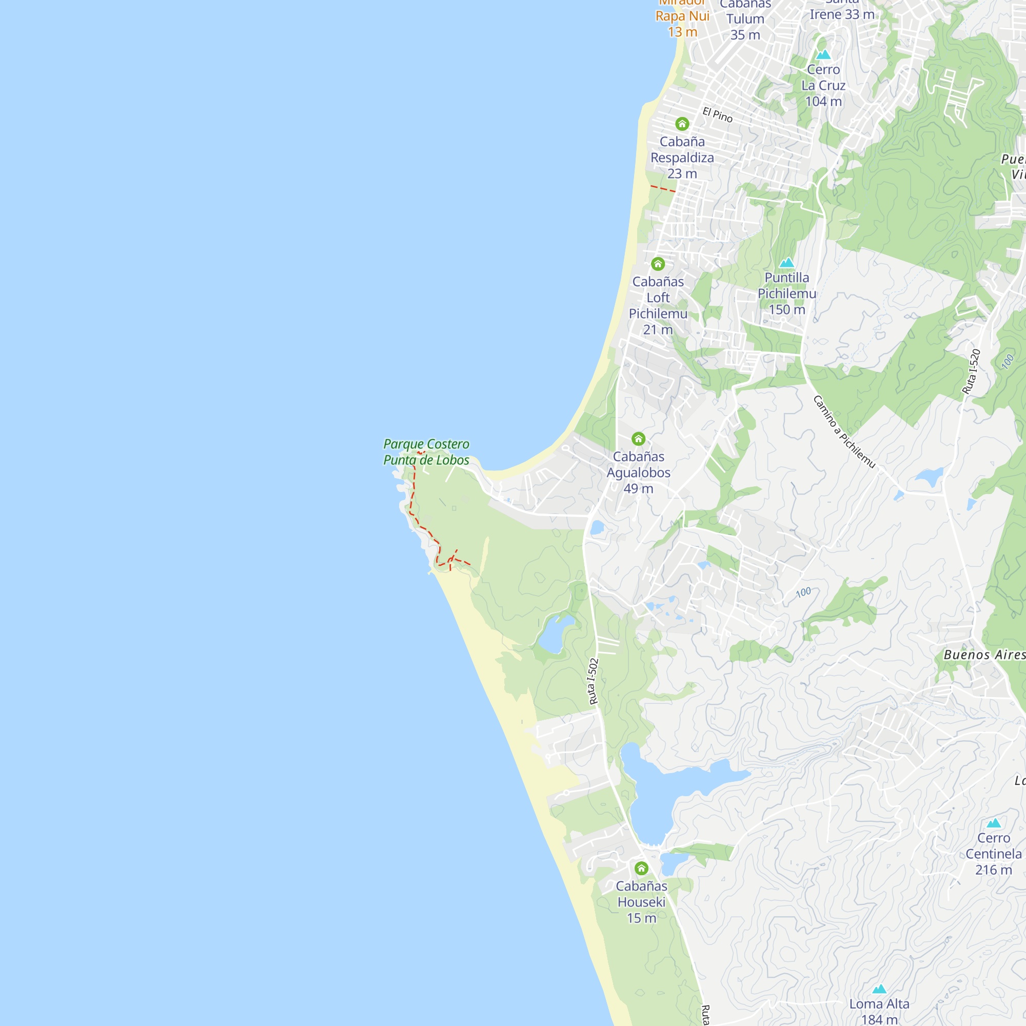 Cabañas Ecológicas Desde Oriente map