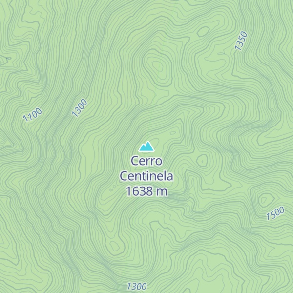 Map of Cerro Centinela