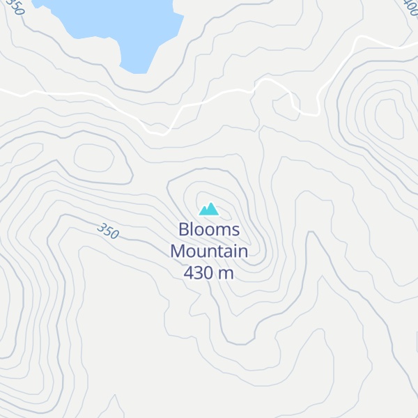 Map of Blooms Mountain