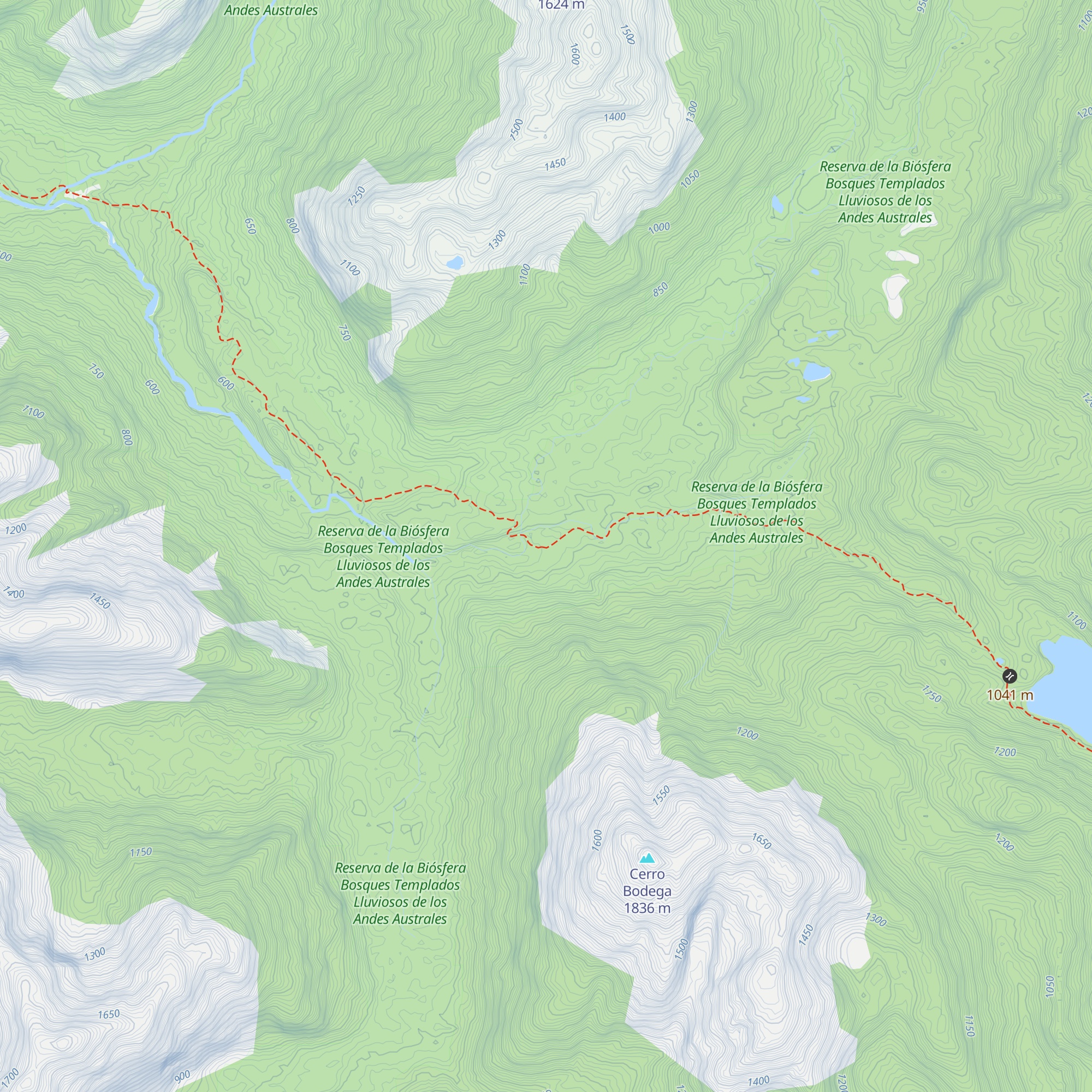 Refugio El Arco map
