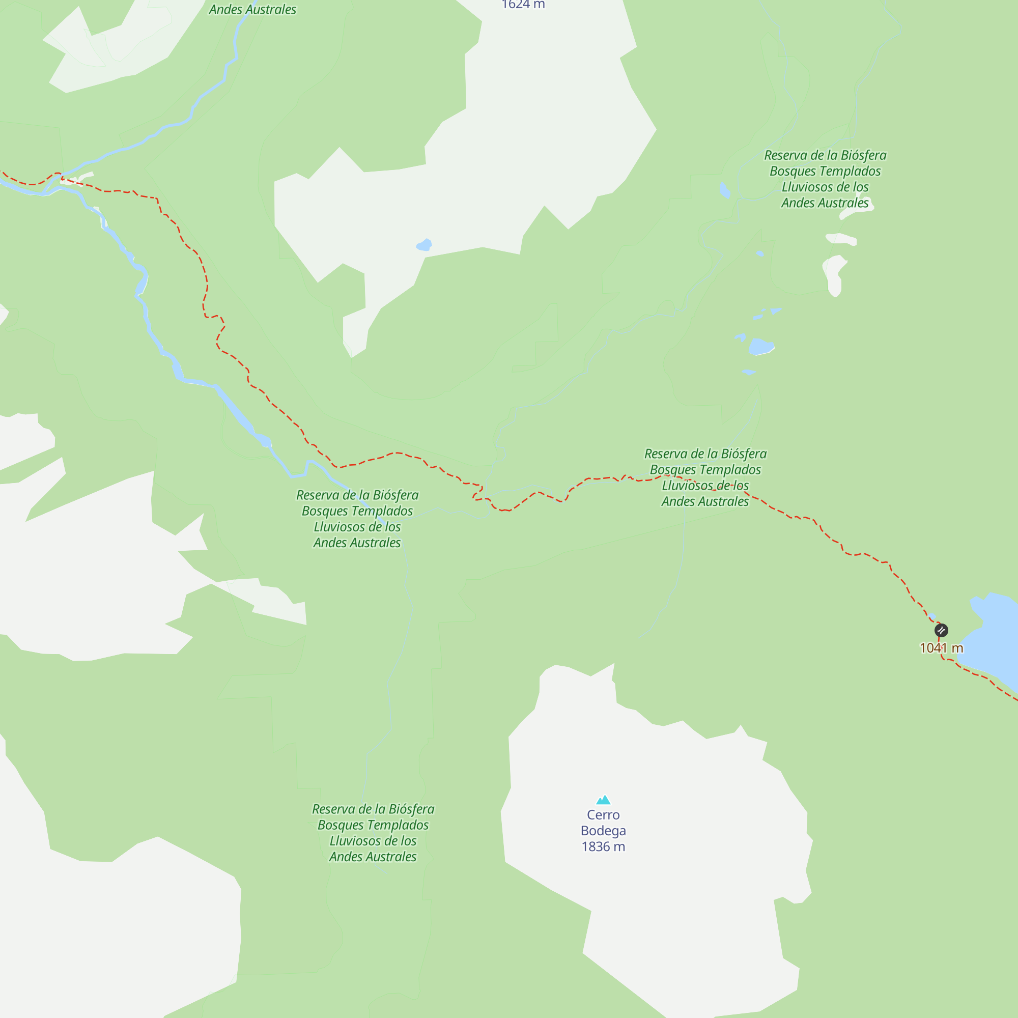 Refugio El Arco map