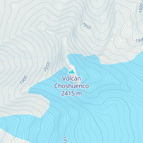 Map of Volcán Choshuenco