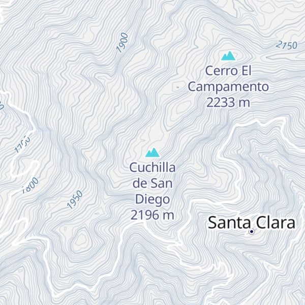 Map of Cuchilla de San Diego