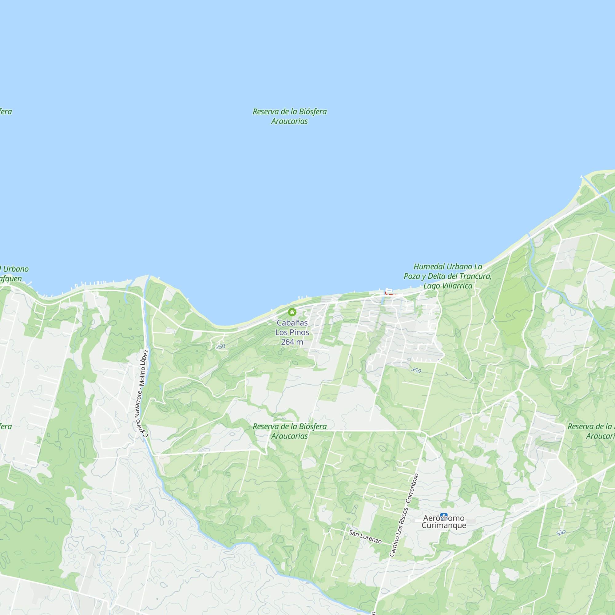Cabañas Los Riscos map