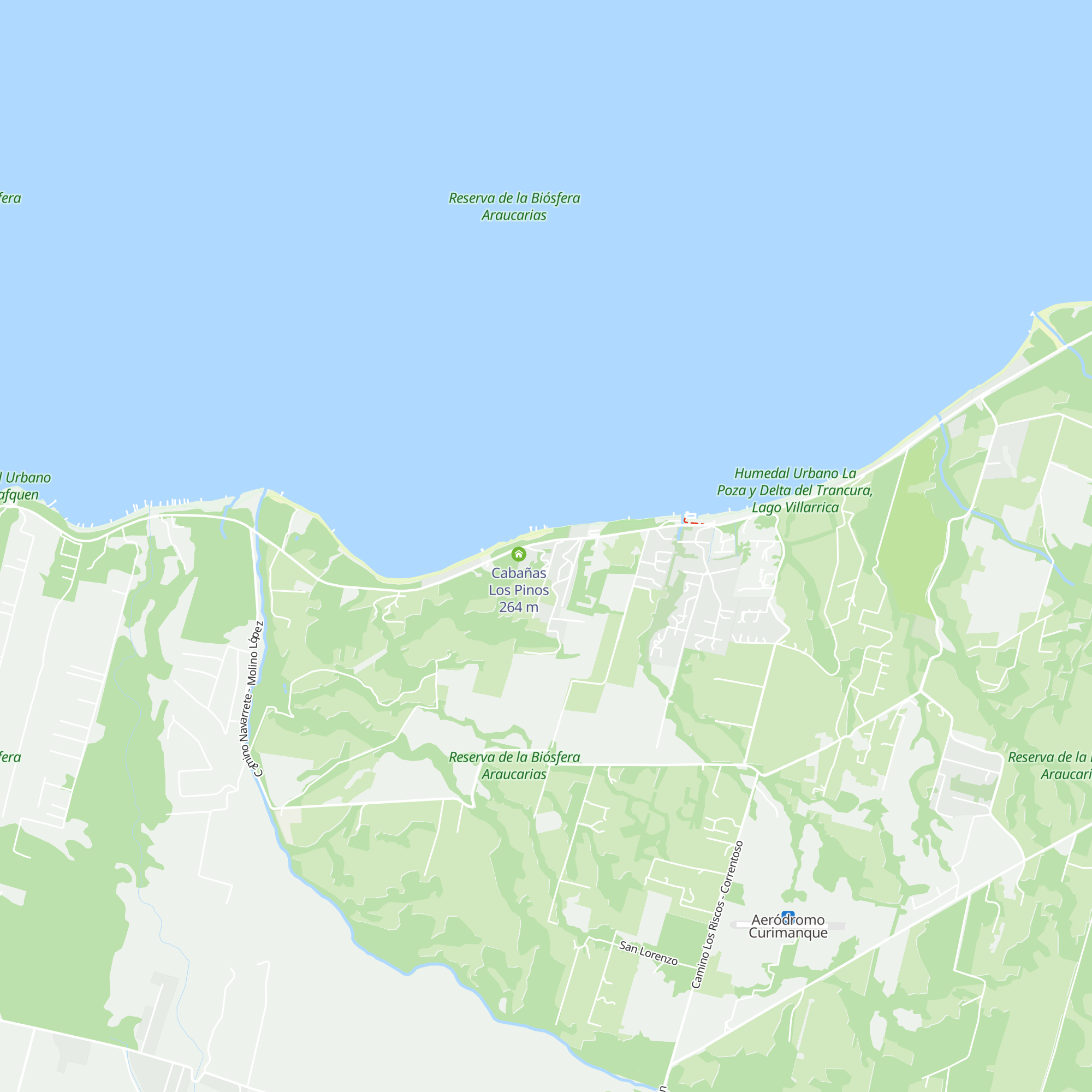Cabañas Los Riscos map