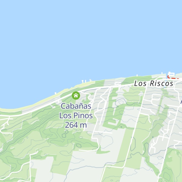 Map of Cabañas Los Riscos
