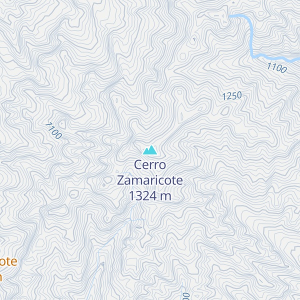 Map of Cerro Zamaricote