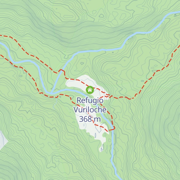 Map of Refugio Vuriloche