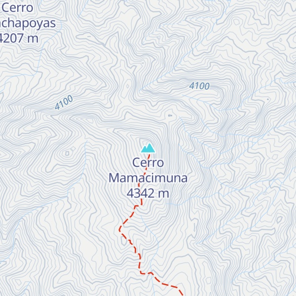 Map of Cerro Mamacimuna