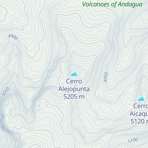 Map of Cerro Alejopunta