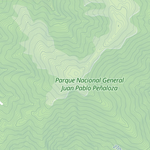 Map of Páramo Las Agrias
