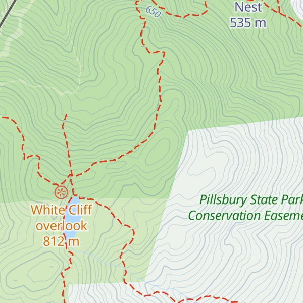 Map of South Peak