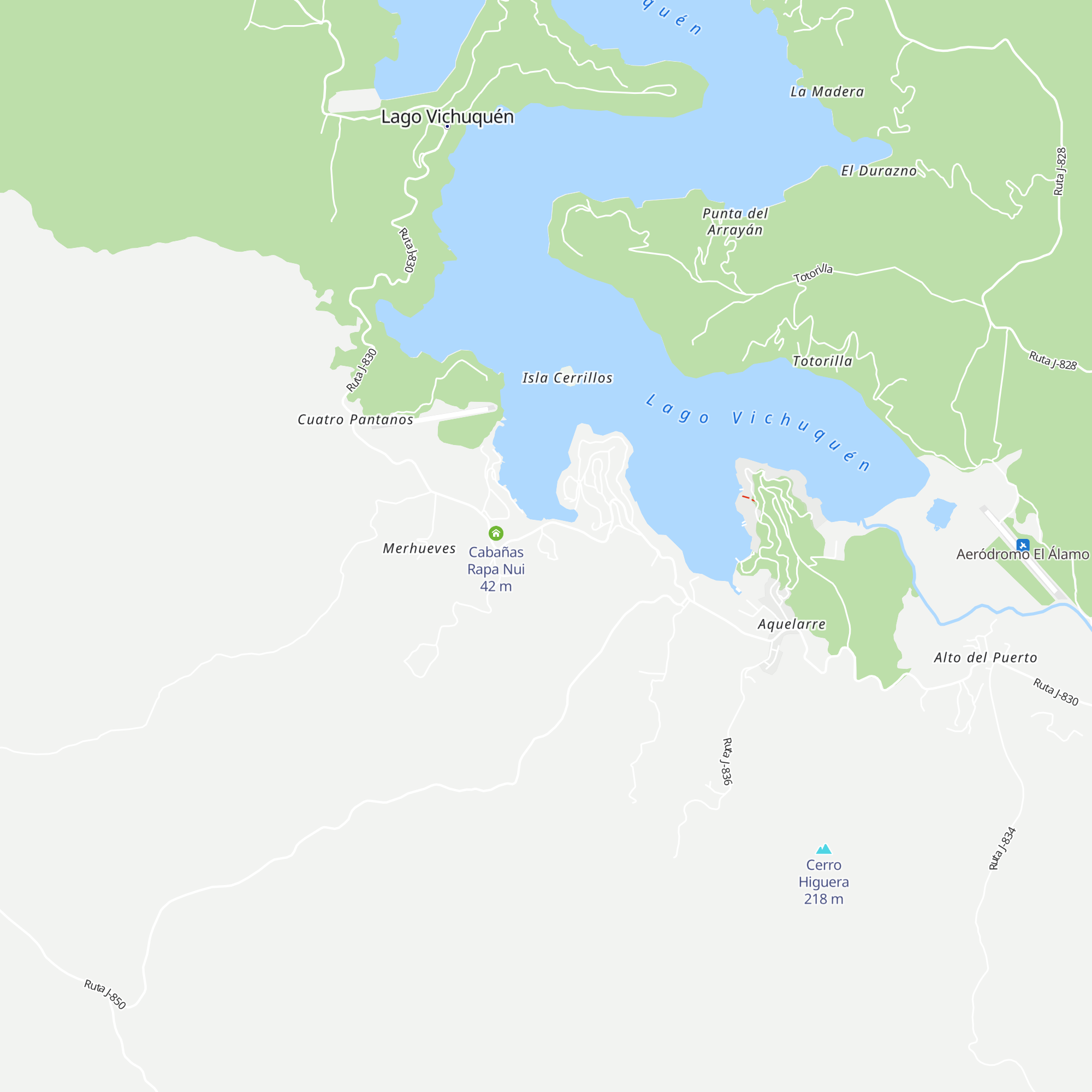 Cabañas Lago Vichuquen map
