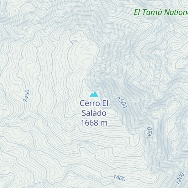 Map of Cerro El Salado