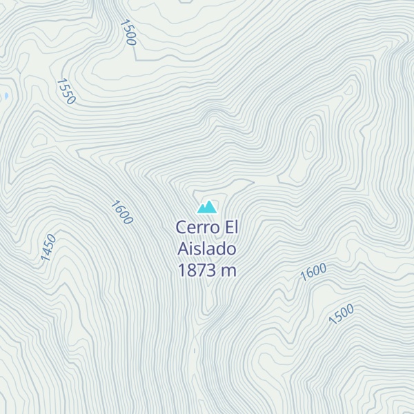 Map of Cerro El Aislado