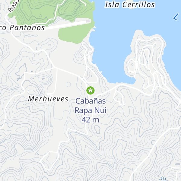 Map of Cabañas Rapa Nui