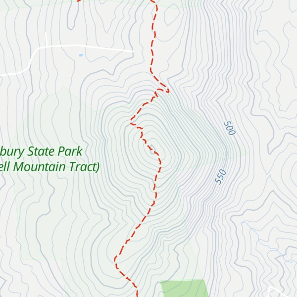 Map of Lovewell Mountain