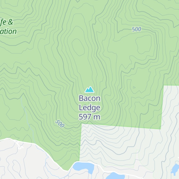 Map of Bacon Ledge