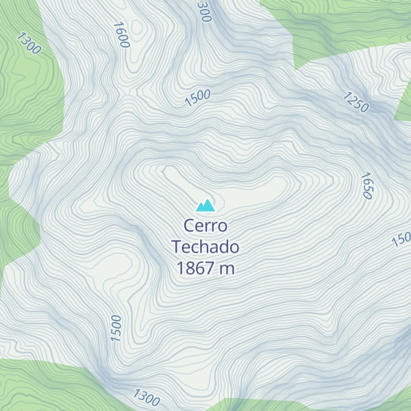 Map of Cerro Techado