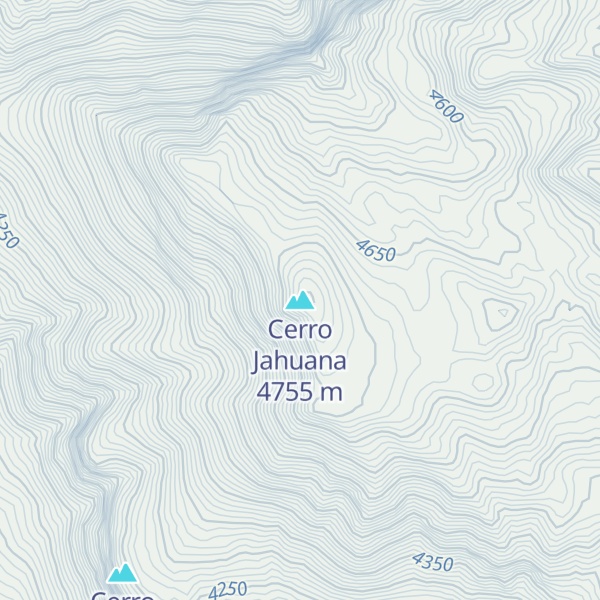 Map of Cerro Jahuana