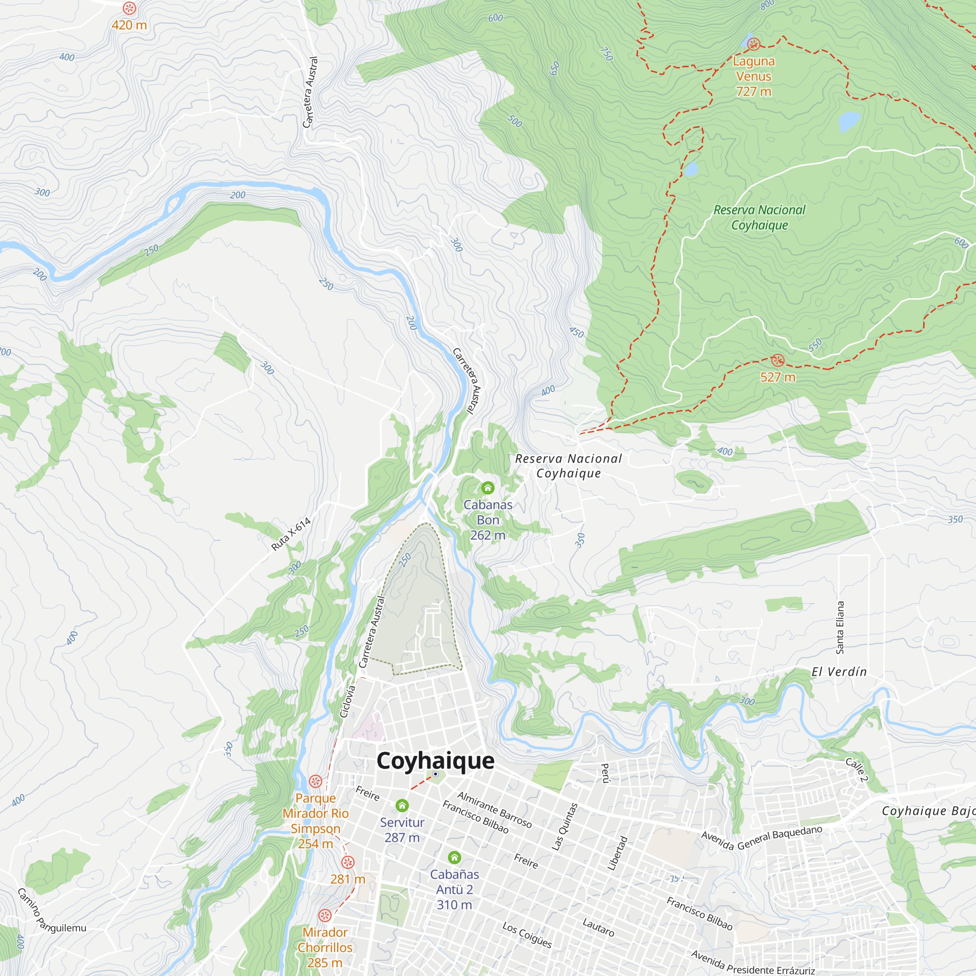 Cabanas Bon map