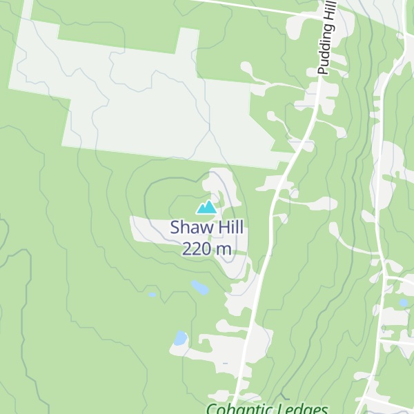 Map of Shaw Hill