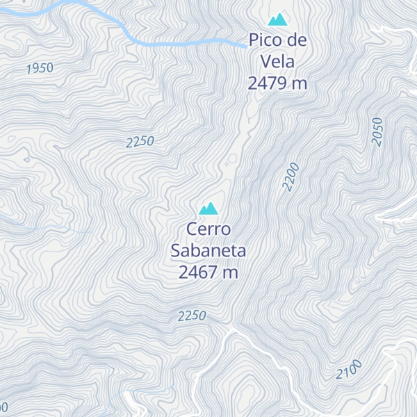 Map of Cerro Sabaneta