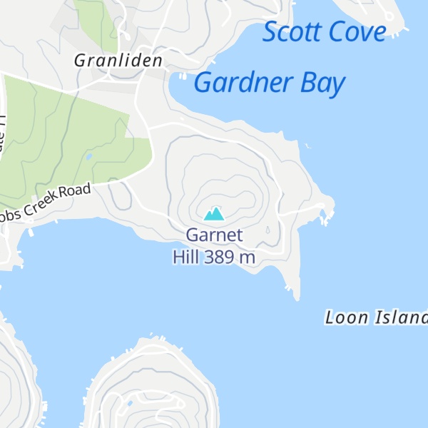 Map of Garnet Hill