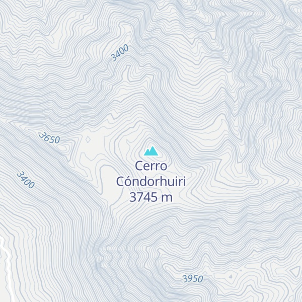 Map of Cerro Cóndorhuiri