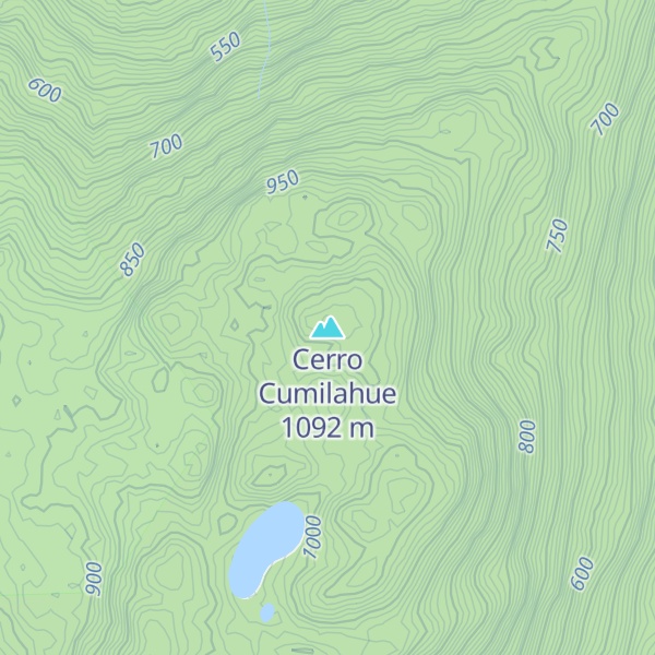 Map of Cerro Cumilahue