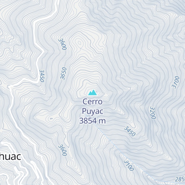 Map of Cerro Puyac