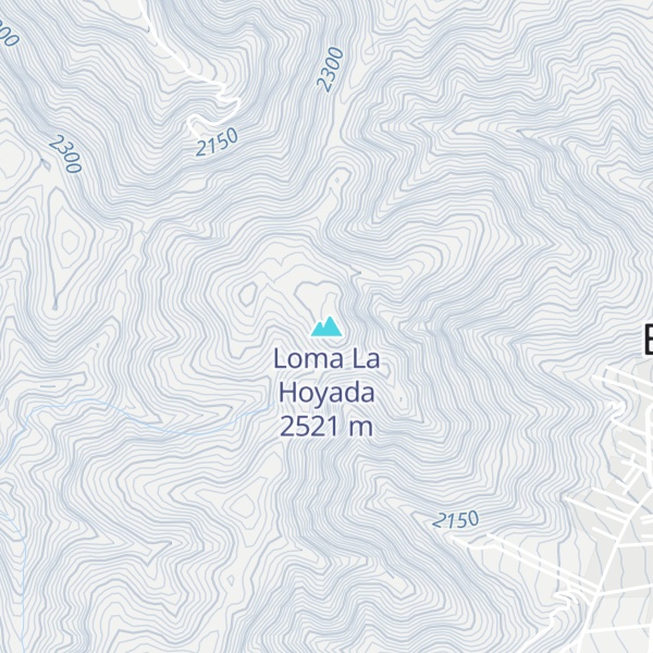 Map of Loma La Hoyada