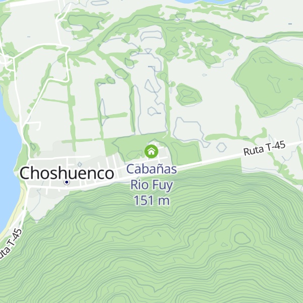 Map of Cabañas Rio Fuy