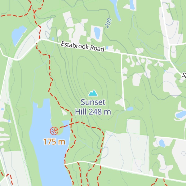 Map of Sunset Hill
