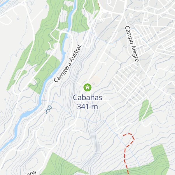 Map of Cabañas