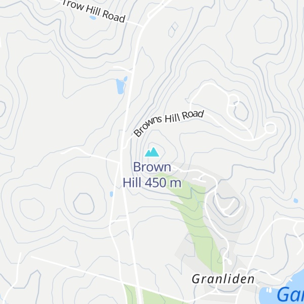 Map of Brown Hill