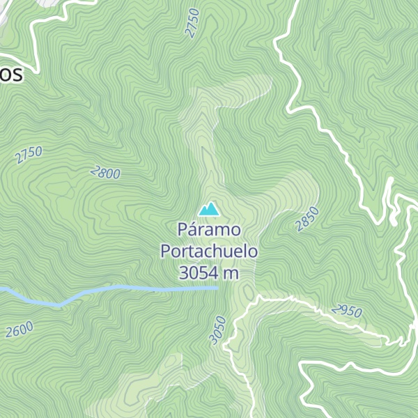 Map of Páramo Portachuelo