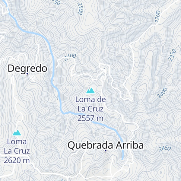 Map of Loma de La Cruz