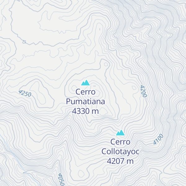 Map of Cerro Macho Ayaj