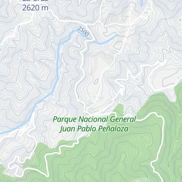 Map of Páramo Zumbador